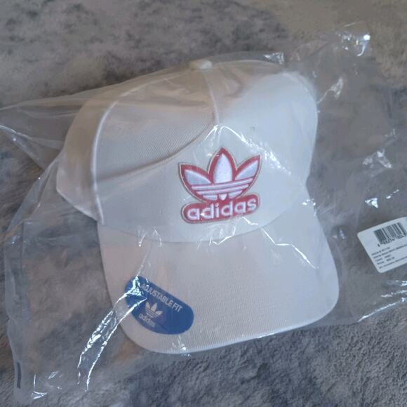 ADIDAS Originals A-Frame Men’s Snapback Hat Cap - Off White/Red/White IR1100 NEW - Picture 4 of 10